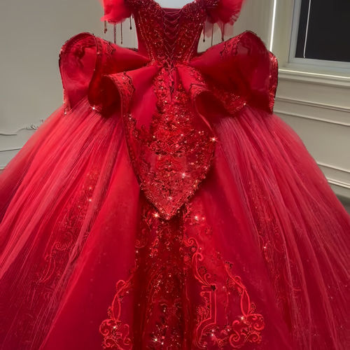 ウェディングドレス　カラードレス　フリル レース フレア　プリンセス　11号 ウェディングドレス カラードレス フリル レース フレア プリンセス 11