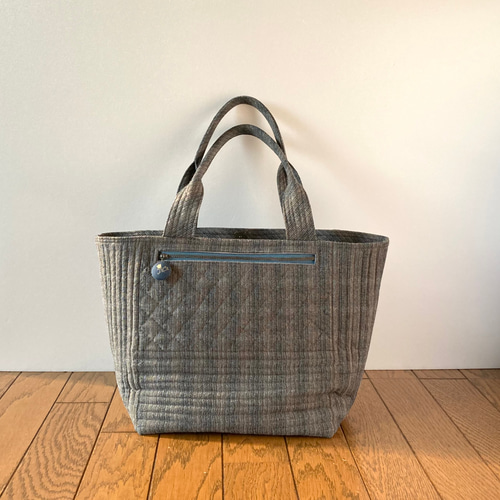 風車のパッチワークキルトバッグ トートバッグ lilla＊ 通販 18812754