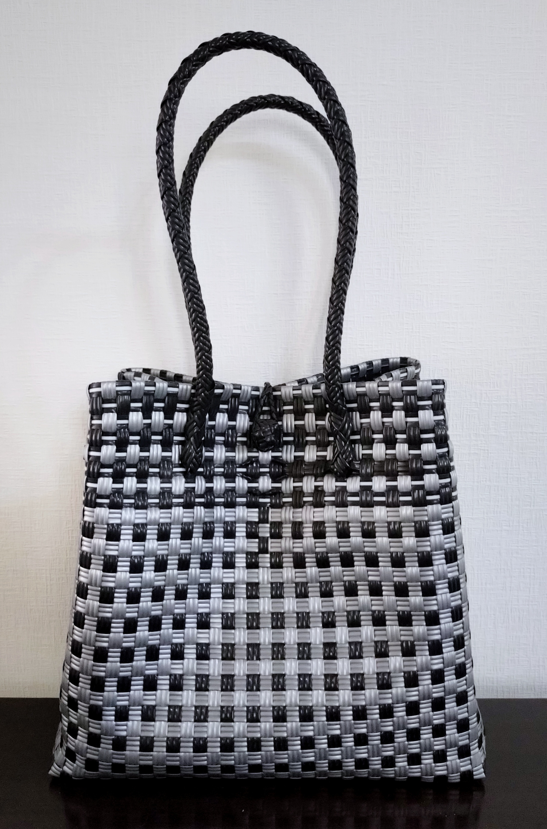 プラカゴ　パサールバッグ　トートバッグ　メルカドバッグ　かごバッグ　Lサイズ　縦型