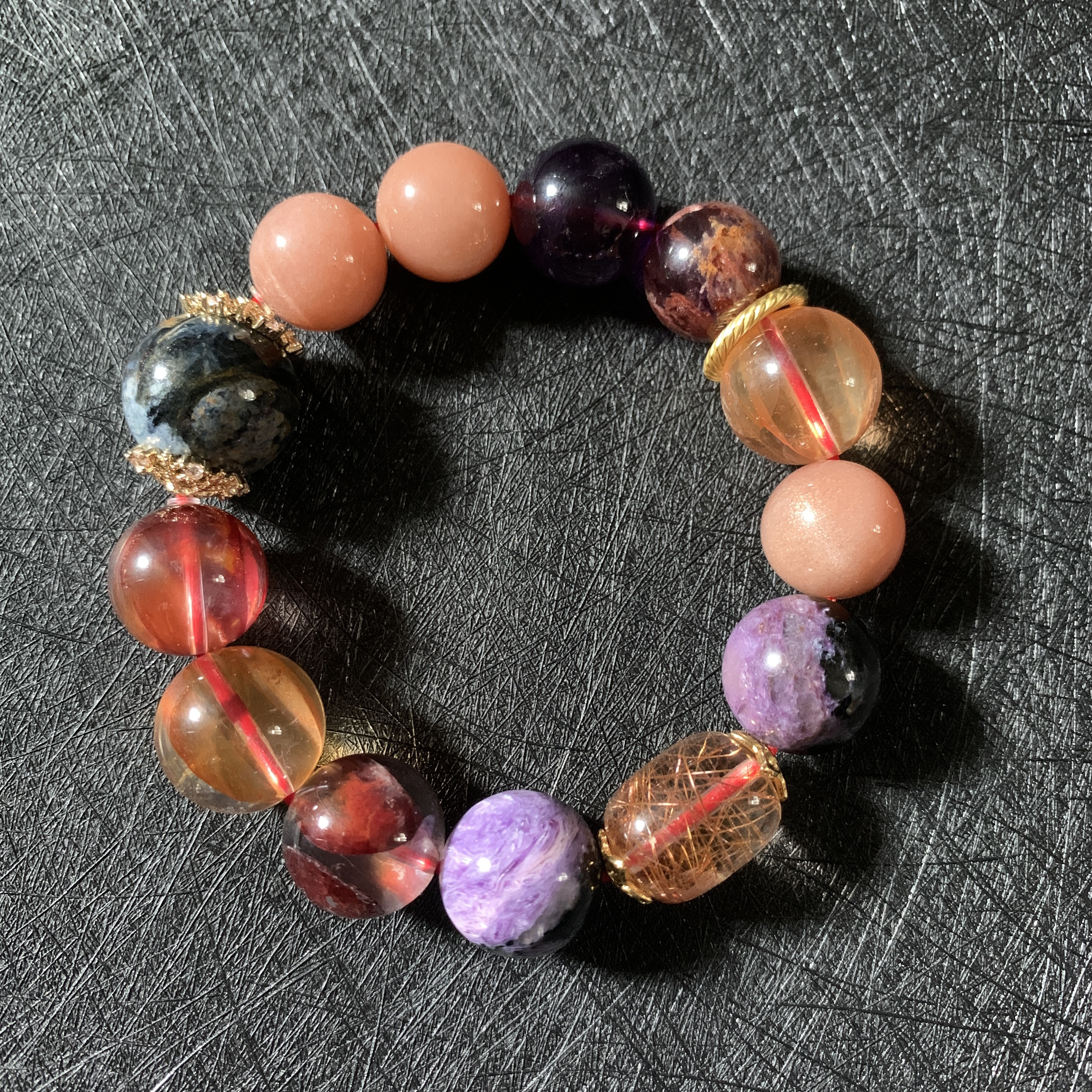 Crystal.EAA ナイン パープル Lihuo シリーズ - ルー レッド スモーキー パープル