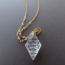 14kgf＊アイオライト・タンザナイト ファセットカット ネックレス