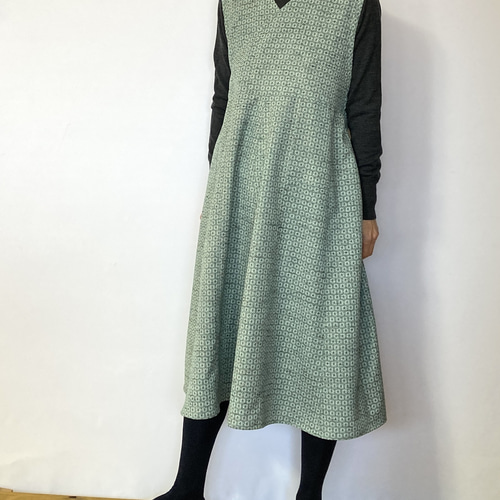 着物リメイク　カシュクール　シルク 着物リメイク カシュクールワンピース シルク ワンピース cm