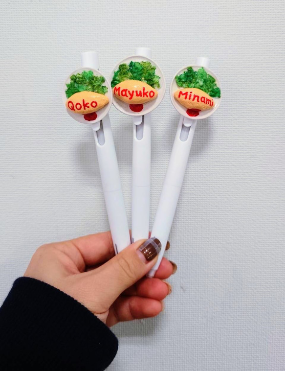 お名前オーダー☆オムライスボールペン【世界に一つだけのミニチュア