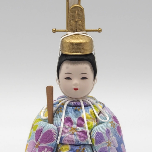 幅20㎝＊ 新井久夫作 木目込ひな人形／ふたば(ちりめん大桜