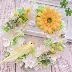 ふわふわ布リース1点❤︎ミニ布リース4点 ふわふわ布リース1点❤︎ミニ布リース4点 インテリア・生活道具