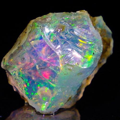 ☆ホワイトオパールの原石☆12.2ct/18.3mm☆天然石蛋白石☆鉱物