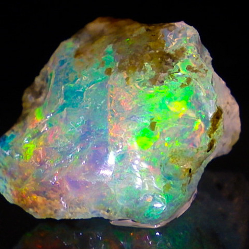 ☆ホワイトオパールの原石☆12.2ct/18.3mm☆天然石蛋白石☆鉱物