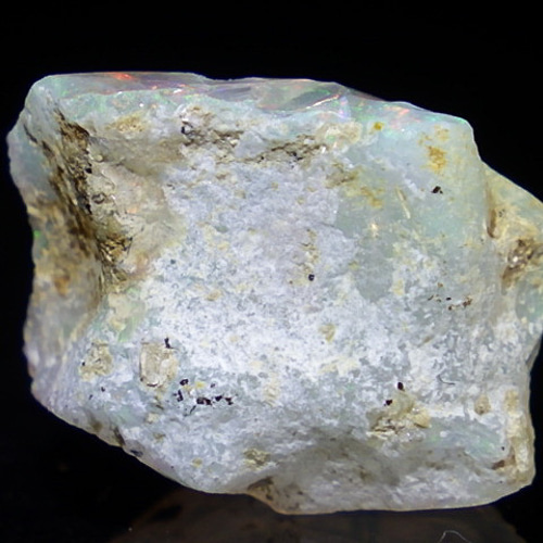 ☆ホワイトオパールの原石☆12.2ct/18.3mm☆天然石蛋白石☆鉱物