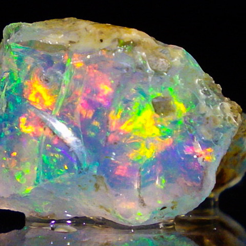 ☆ホワイトオパールの原石☆12.2ct/18.3mm☆天然石蛋白石☆鉱物