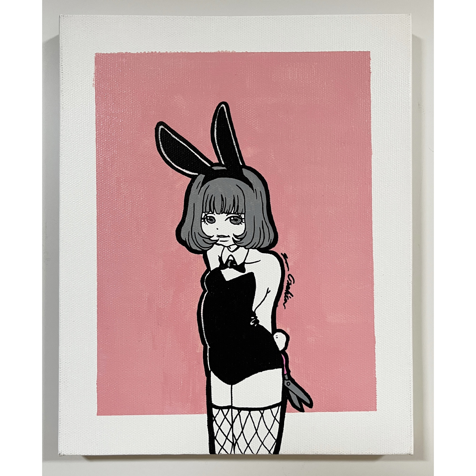 絵　【ソシ美@Banny】 アート　インテリア　F3 キャンバス　アクリル画　原画