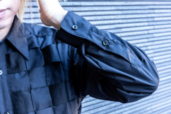 編み込みデザインシャツ 8枚目の画像