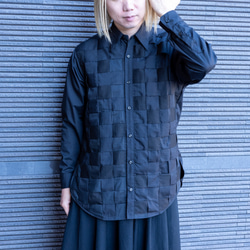 編み込みデザインシャツ 7枚目の画像