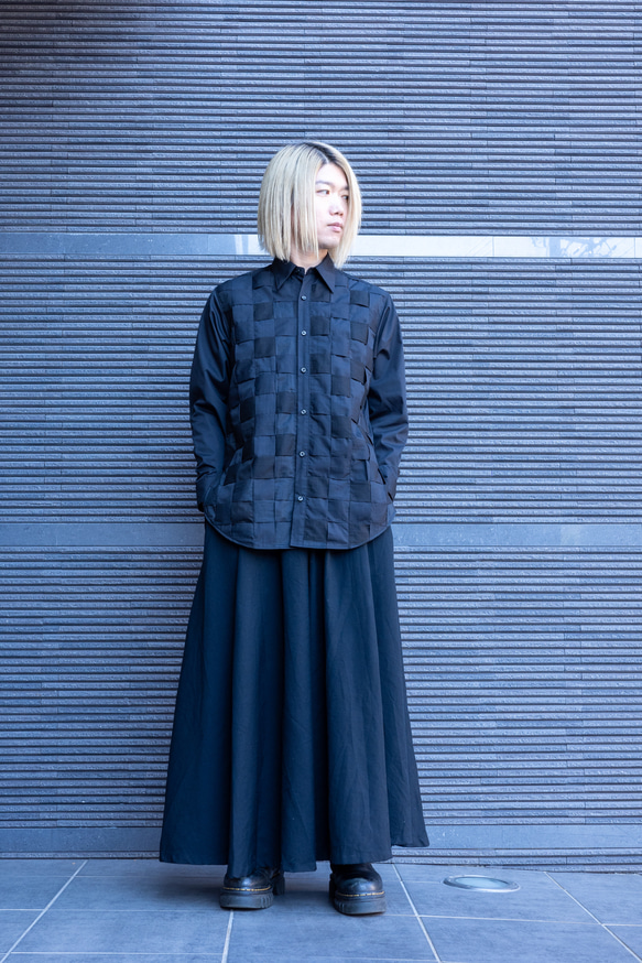 編み込みデザインシャツ 11枚目の画像