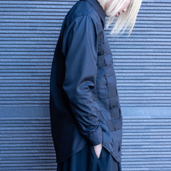 編み込みデザインシャツ 5枚目の画像