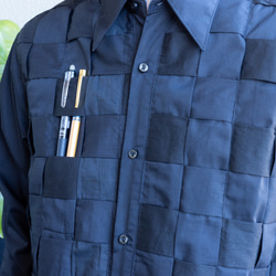 編み込みデザインシャツ 10枚目の画像