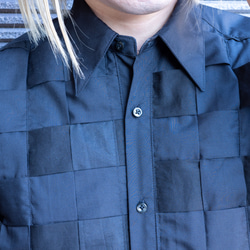 編み込みデザインシャツ 9枚目の画像