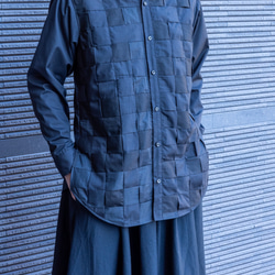 編み込みデザインシャツ 3枚目の画像