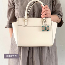 緑 反射板 リフレクター キーホルダー 大人かわいい バッグチャーム リボン クリスマス 通勤  ギフト プレゼント 9枚目の画像