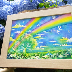 ☆】虹の行方 絵画 てじまともこ 通販 1881492｜Creema(クリーマ)