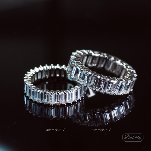 極上の輝き】高炭素ダイヤモンドエメラルドカット フル