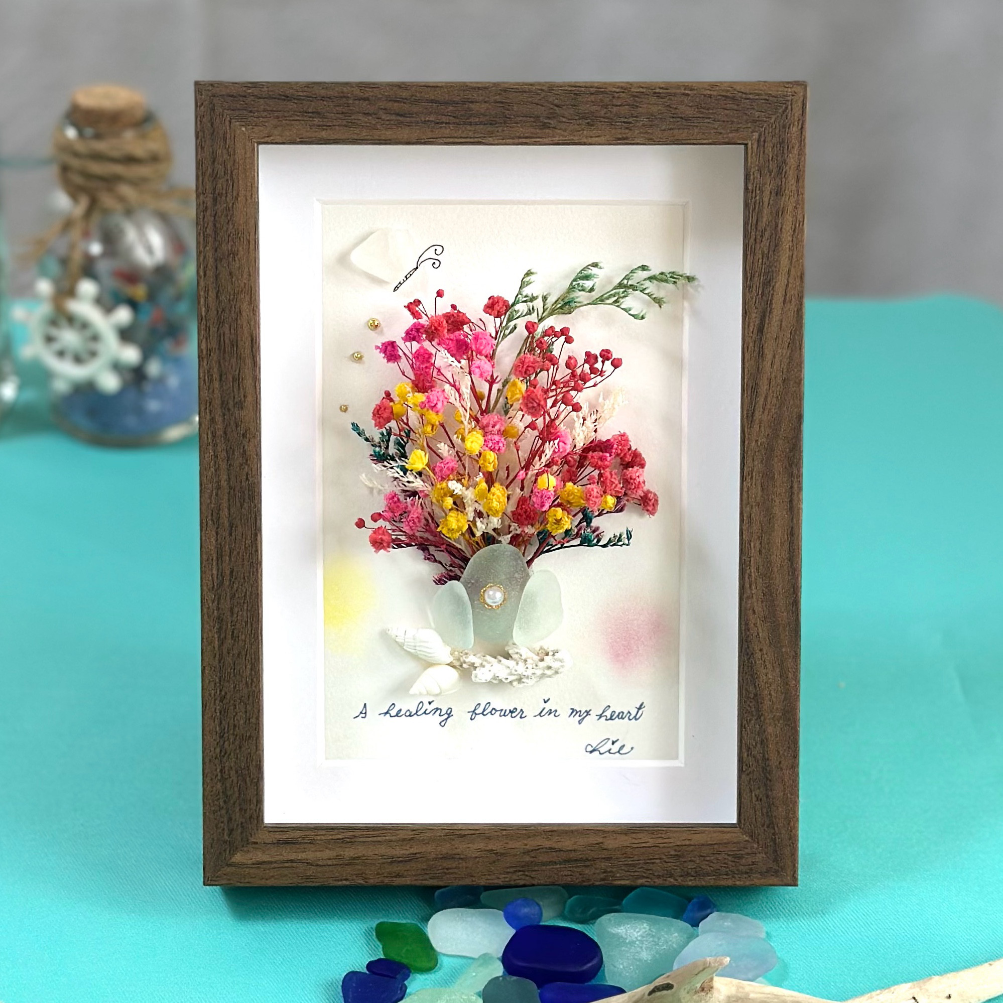 ♡おやこらっこでほっこり時間♡シーグラスアート