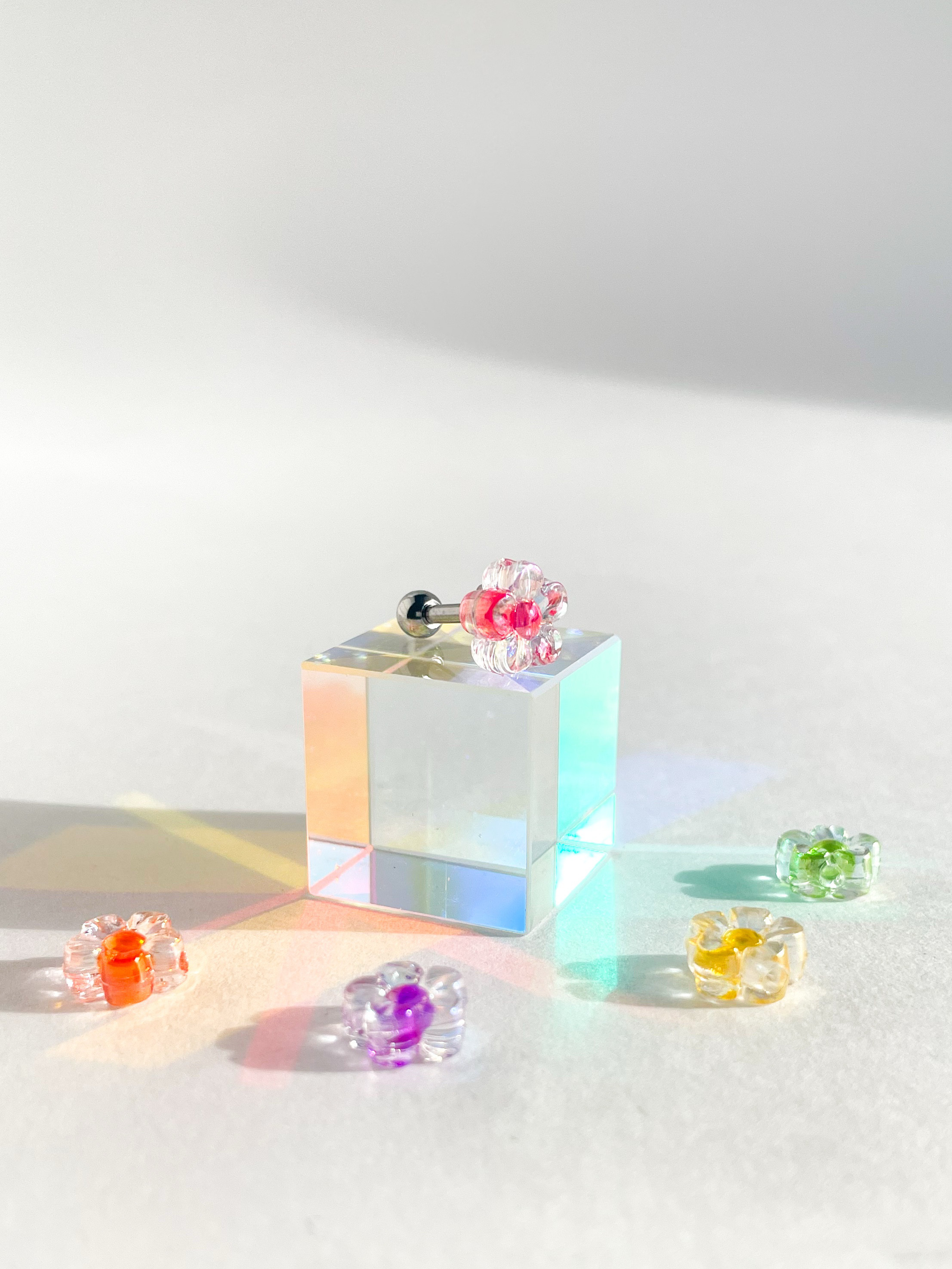 ハンドメイドピアス　クリアオーロラ　みことまい追加 ハンドメイドピアス　クリアオーロラ　みことまい追加