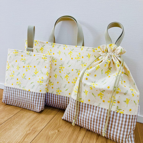 レッスンバッグ】ミモザブーケ レッスンバッグ labriller.relation
