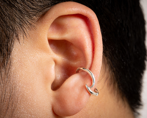 シルバー イヤーカフ 1P/左耳用 メンズ ユニセックス イヤーカフ Kyuca