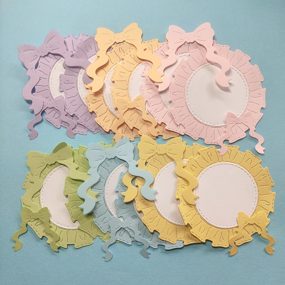 ハートレース。メッセージカード。10枚。コメント。アルバム。クラフトパンチ。 素敵なレースのメッセージカード10枚 小さなお花付き〜クラフト