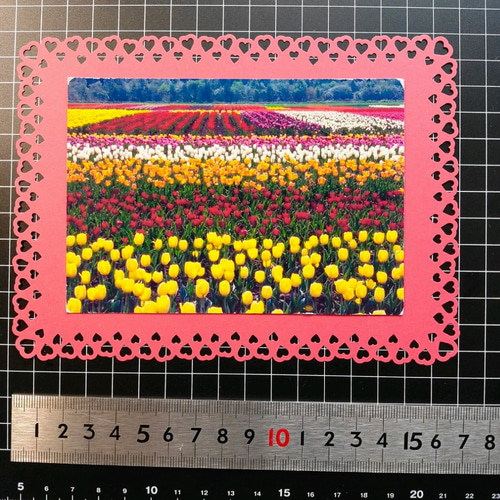 色んな形のL版写真用フレーム14枚 ダイカット クラフトパンチ 写真