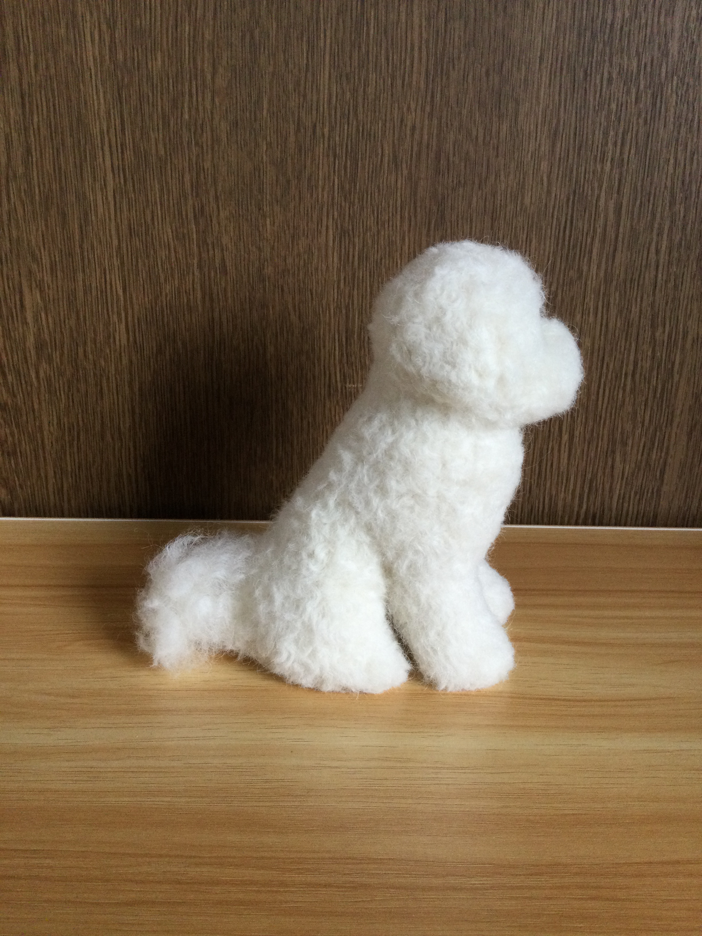 羊毛フェルト　ビションフリーゼ