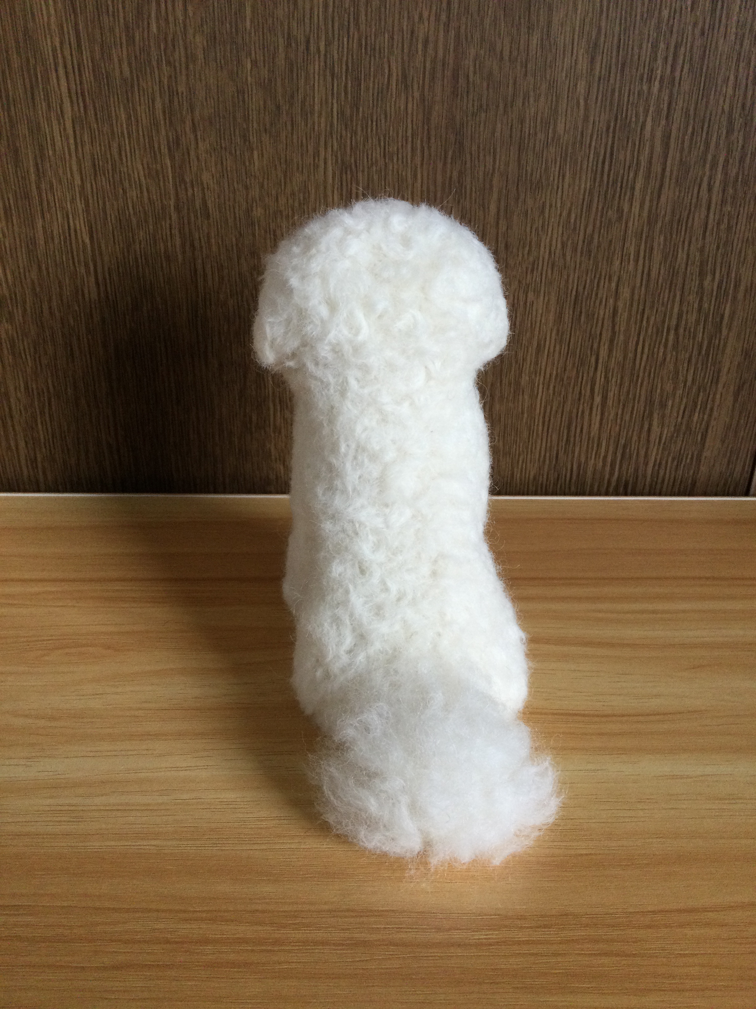 羊毛フェルト　ビションフリーゼ