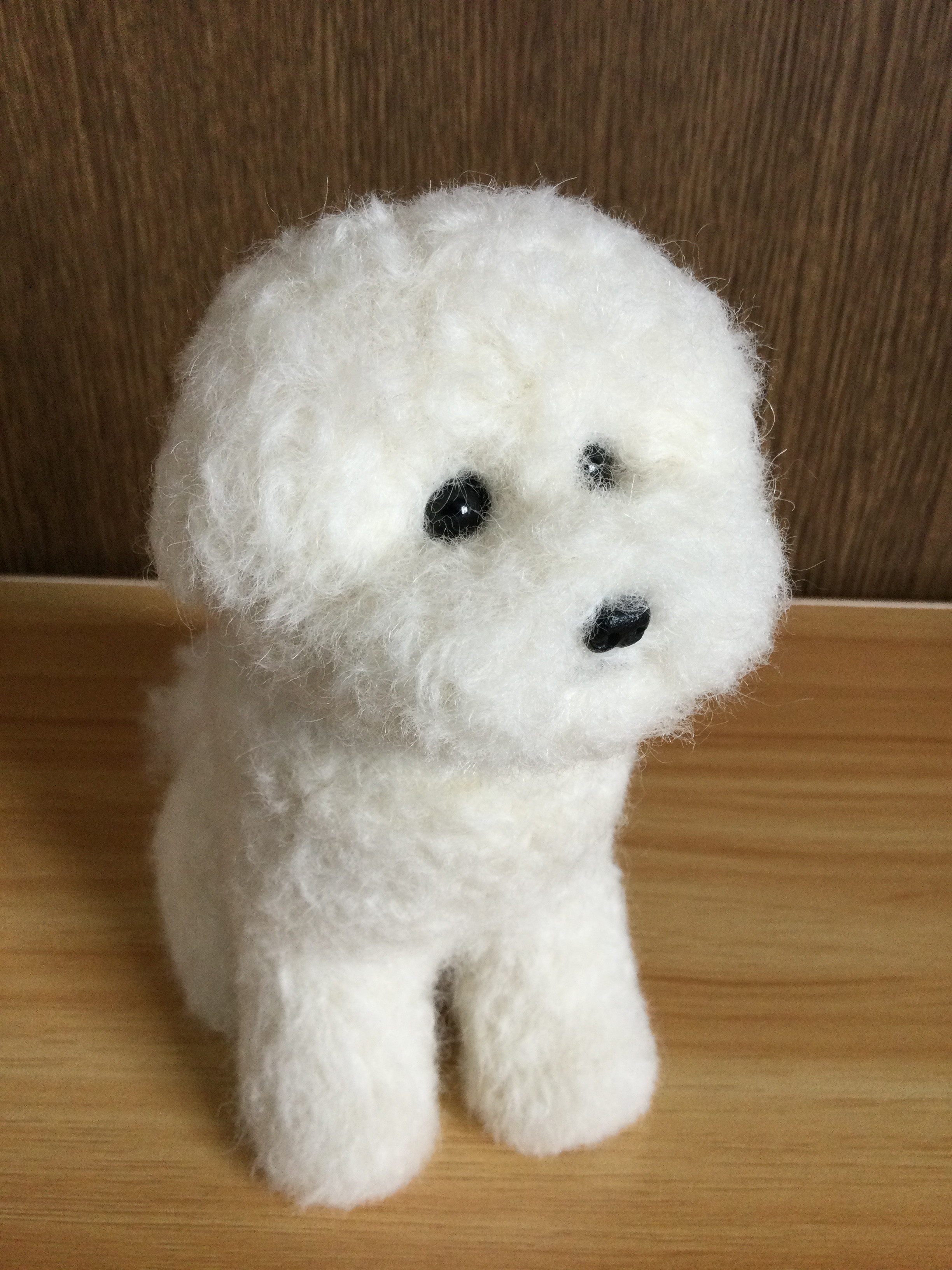 羊毛フェルト　ビションフリーゼ