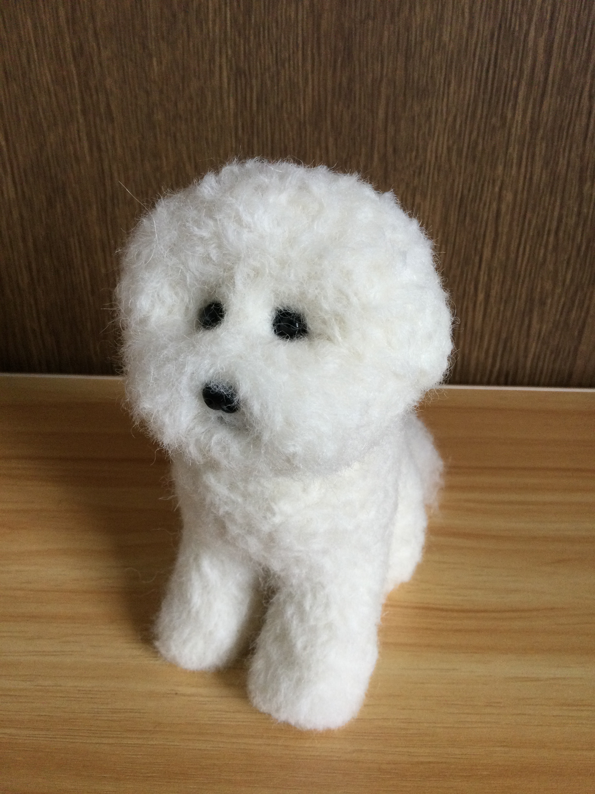 羊毛フェルト　ビションフリーゼ