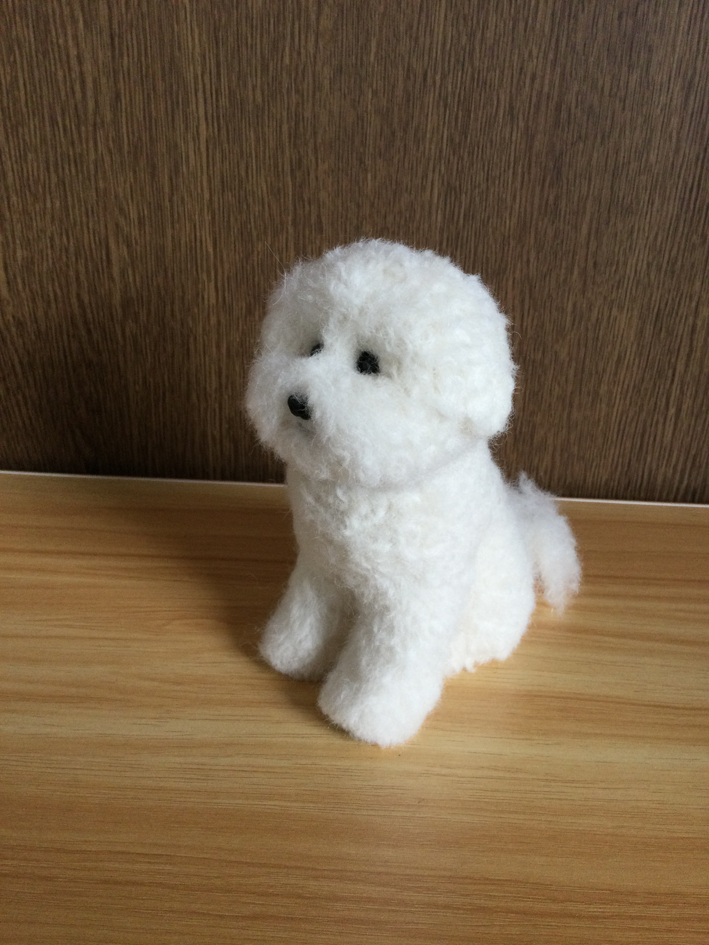 羊毛フェルト　ビションフリーゼ