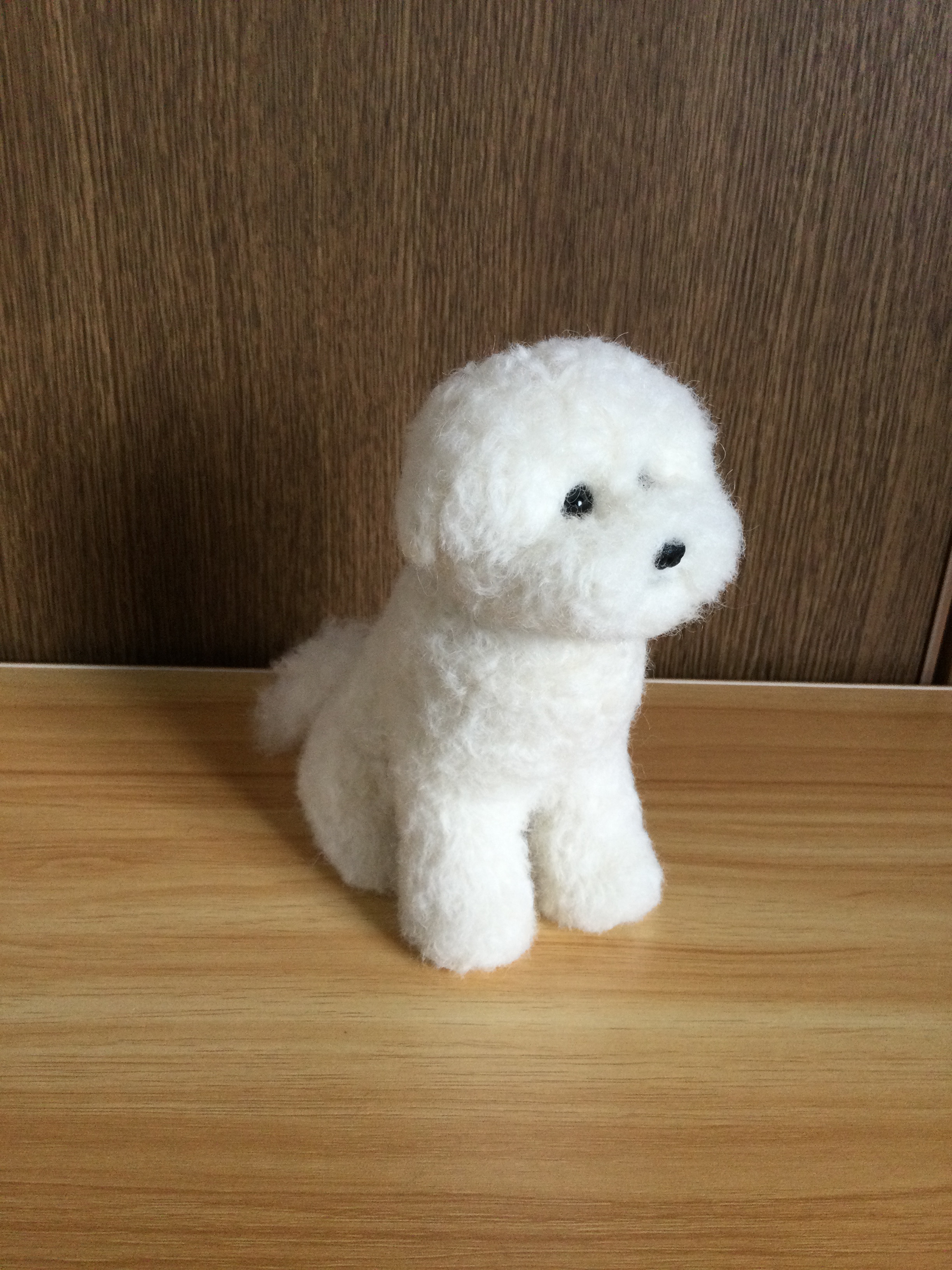 羊毛フェルト　ビションフリーゼ