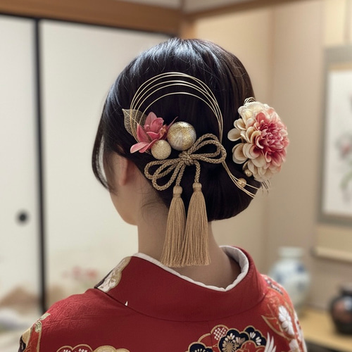 レトロモダン 髪飾り 成人式 結婚式 卒業式 色打掛 袴 晴れ着