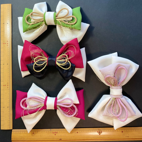 赤 黒 リボン ヘアアクセサリー 髪飾り 袴 卒業式 リボン髪飾り 卒園式