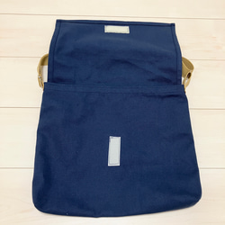 8号帆布シンプルショルダーバック　図書袋　大型図書・A4サイズも！ 4枚目の画像