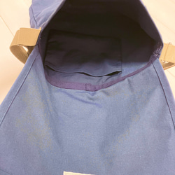 8号帆布シンプルショルダーバック　図書袋　大型図書・A4サイズも！ 6枚目の画像