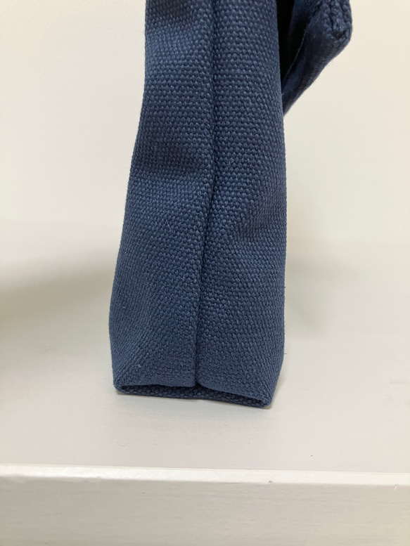 8号帆布シンプルショルダーバック　図書袋　大型図書・A4サイズも！ 3枚目の画像