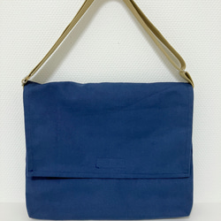 8号帆布シンプルショルダーバック　図書袋　大型図書・A4サイズも！ 1枚目の画像