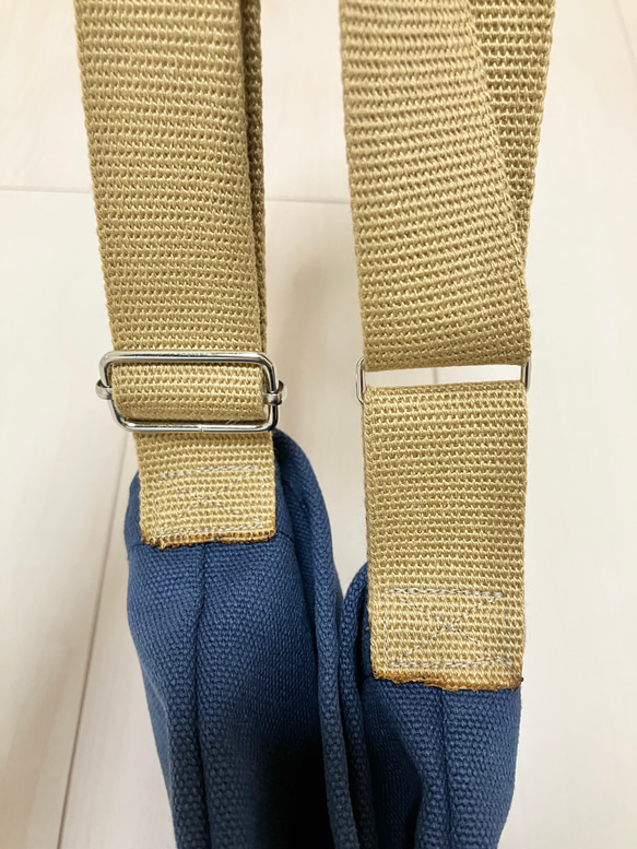 8号帆布シンプルショルダーバック　図書袋　大型図書・A4サイズも！ 7枚目の画像