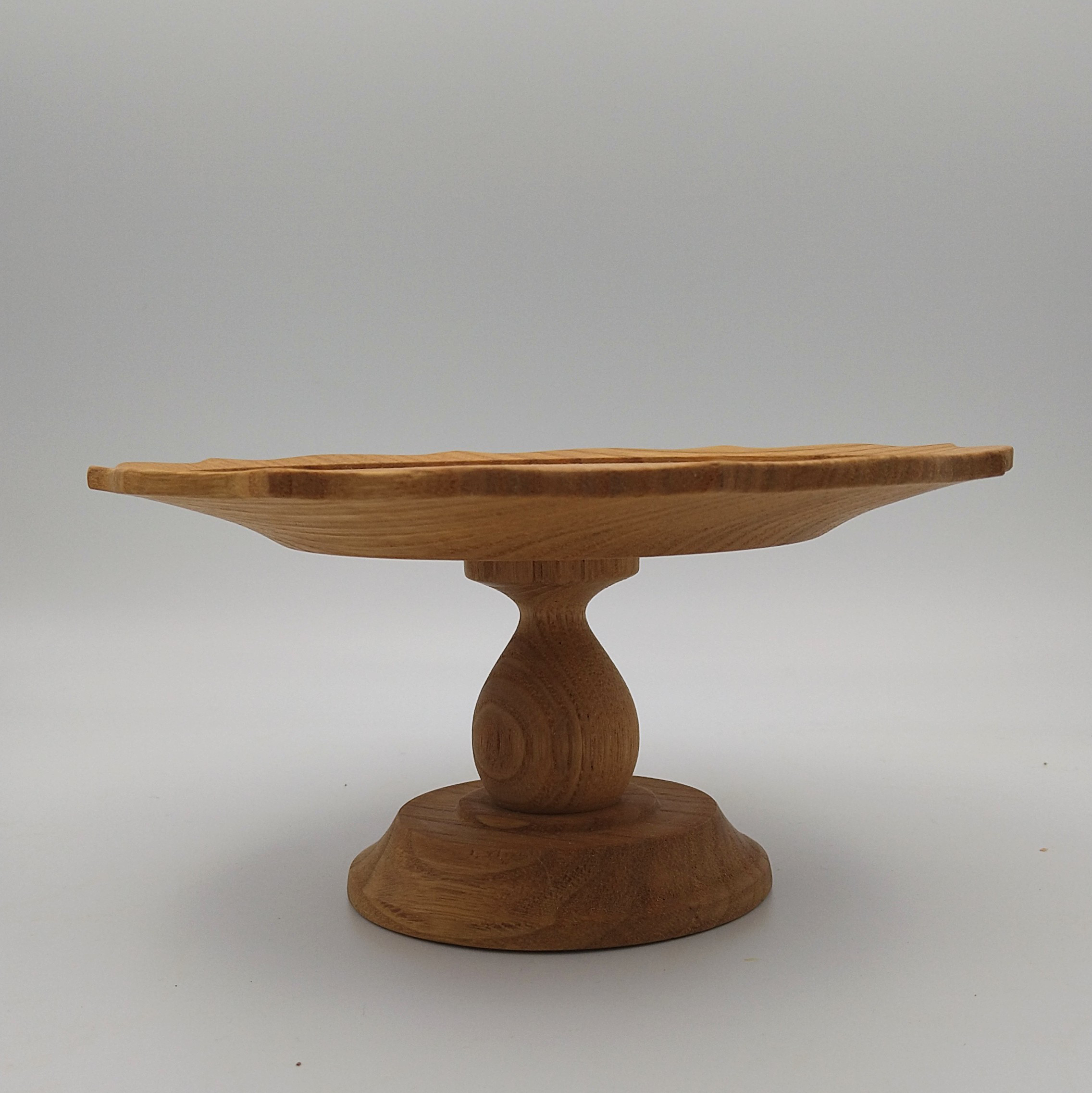 北欧テイスト　コンポート  ケーキスタンド　クリ　栗　１８センチ　リム小　稜花皿