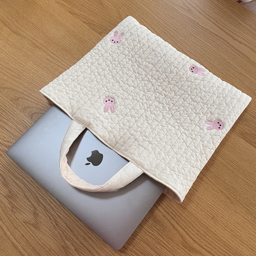 韓国ヌビ レッスンバッグ ♡ 希少！うさぎ柄 刺繍 ヌビバッグ