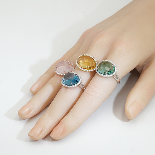 プラシオライトオーラリング 即発送可 20250121-016 プラシオライトオーラリング 即発送可 20250121-016 指輪