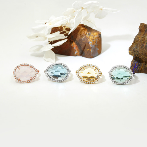 プラシオライトオーラリング 即発送可 20250121-016 プラシオライトオーラリング 即発送可 20250121-016 指輪