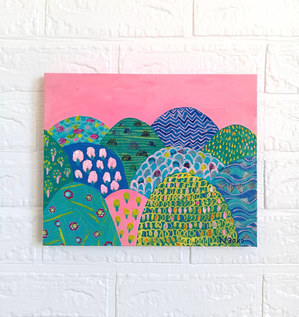 原画1点限り★オリジナル絵画「Lakeside in spring（2020）」 Amazon.co.jp: 小林幸三 白樺湖 F4号 シルバー 油彩画 油絵 風景