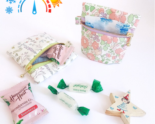 保冷剤入れ☆お薬持ち歩き☆熱中症対策☆ちっちゃな保温保冷ポーチ