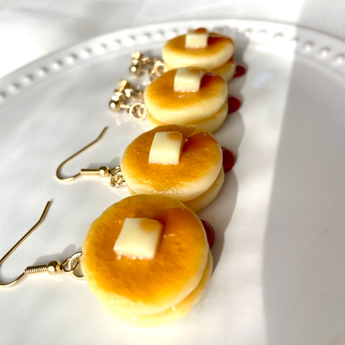 ホットケーキ♡ ピアスorイヤリング 食品サンプル スイーツ